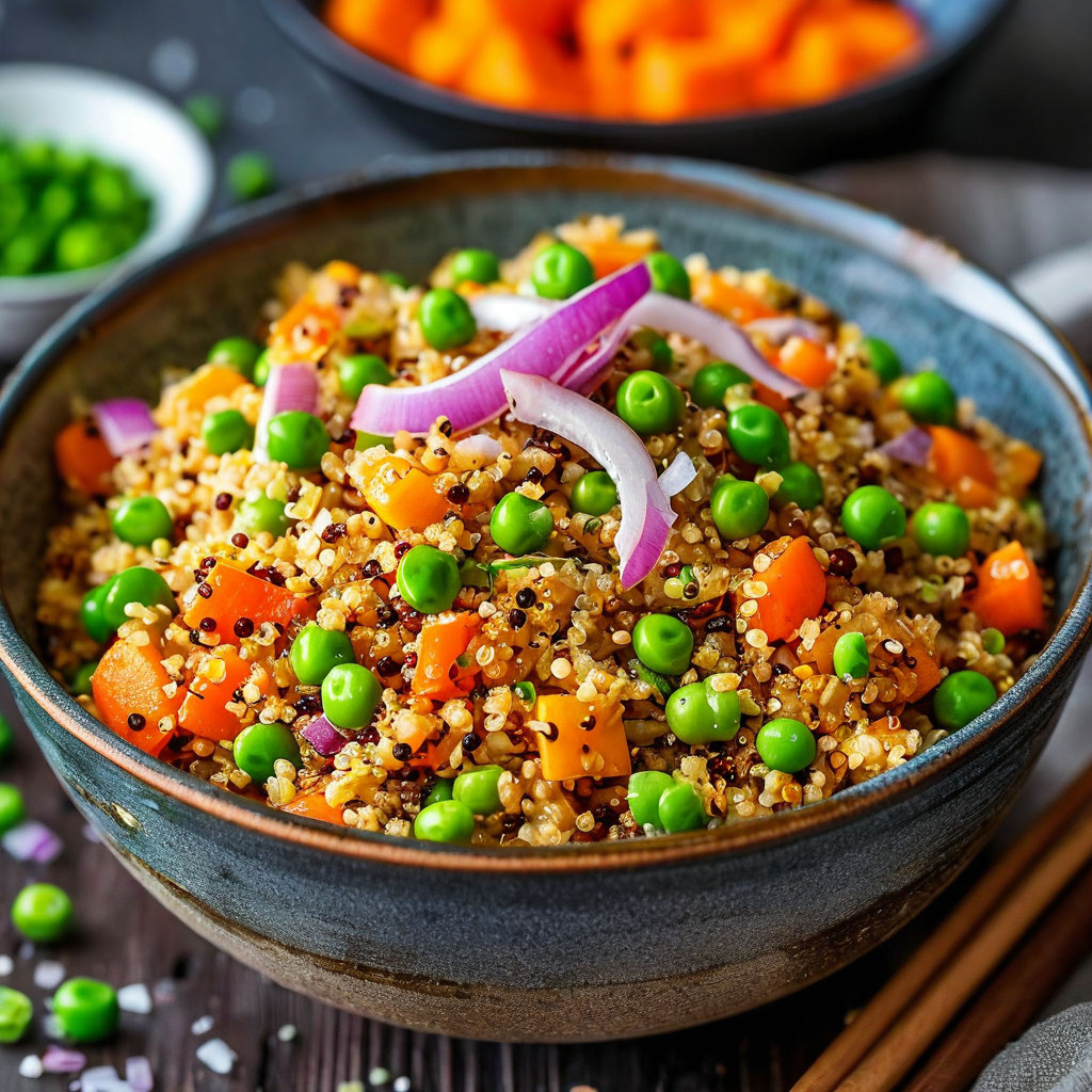 Плов с киноа и овощами