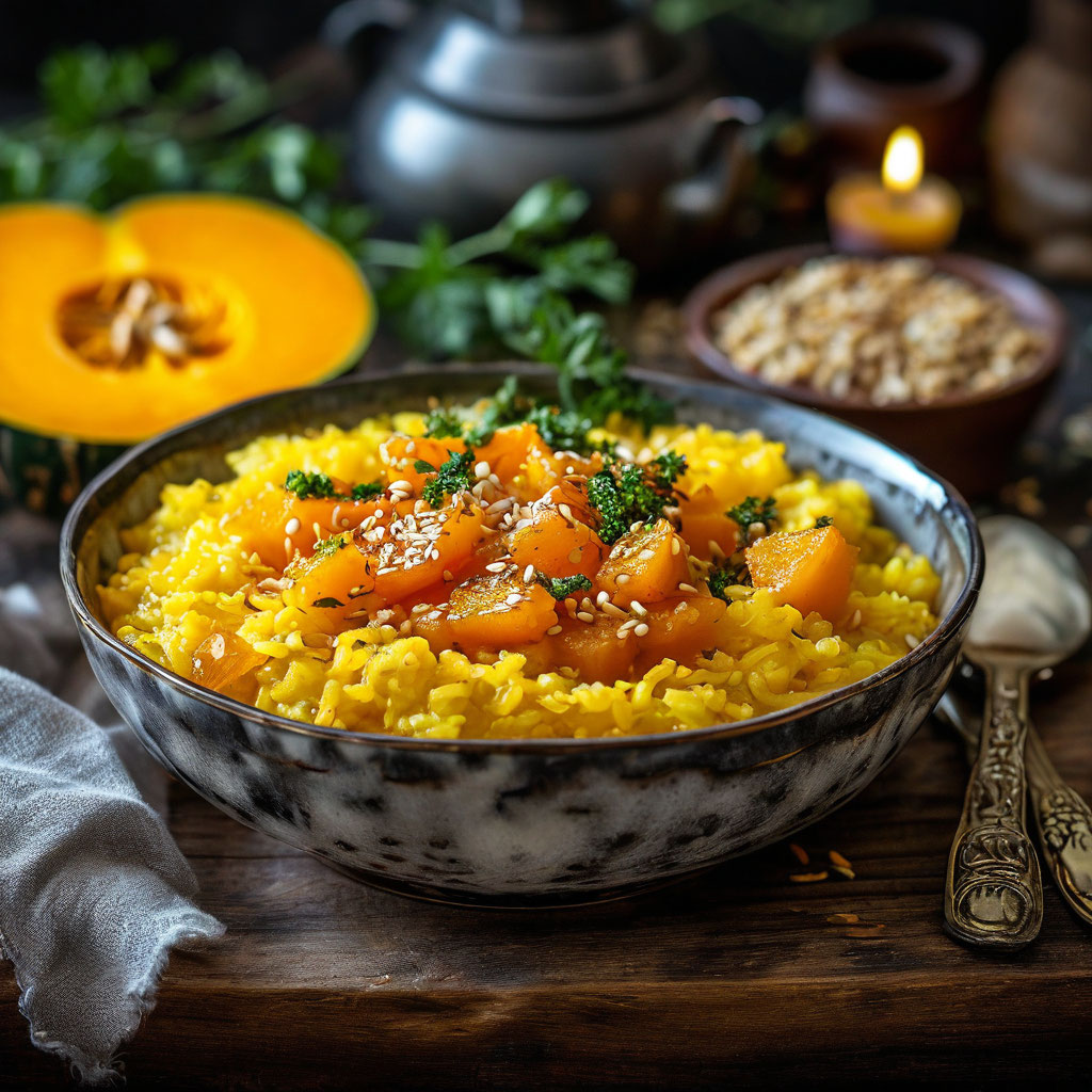 Пшённая каша с тыквой